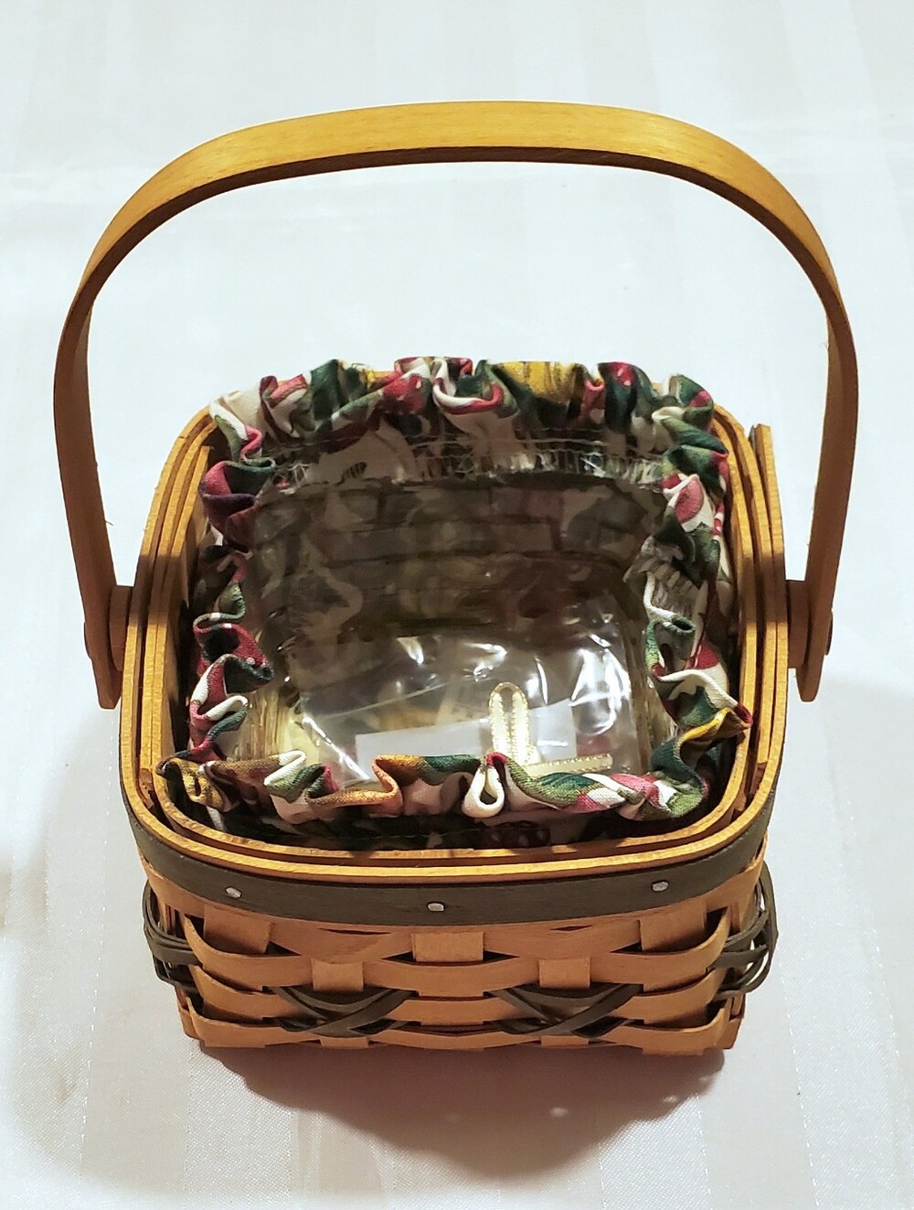 New Longaberger 2000 Tree Trimming Let It Snow Basket Set